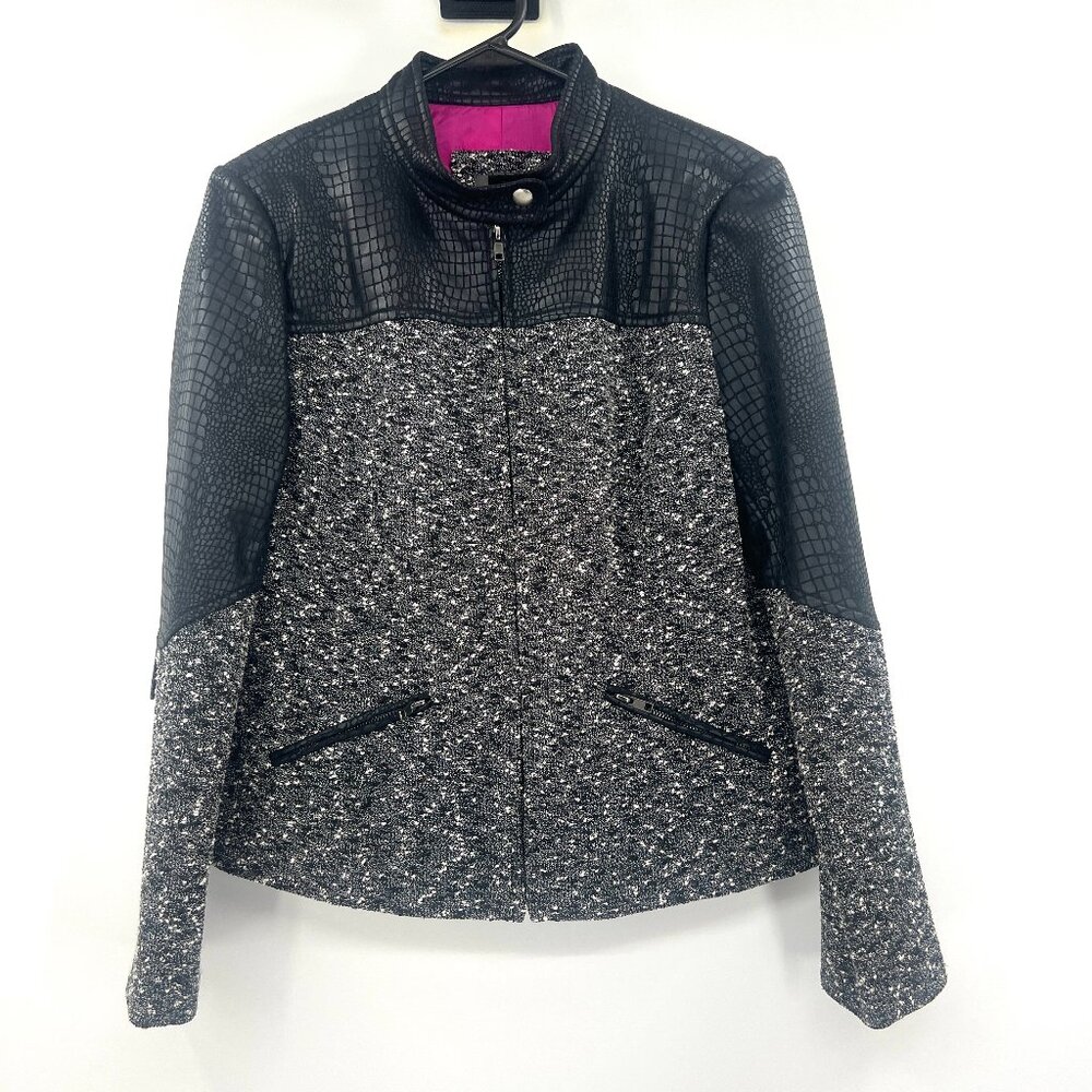 Anthracite by Muse Tweed Full Zip Jacket Women's 10